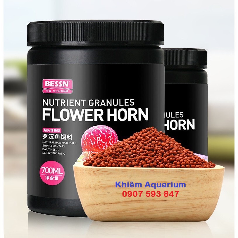 ]Thức ăn cá la hán lên đầu màu châu cao cấp BESSN cao cấp 260g
