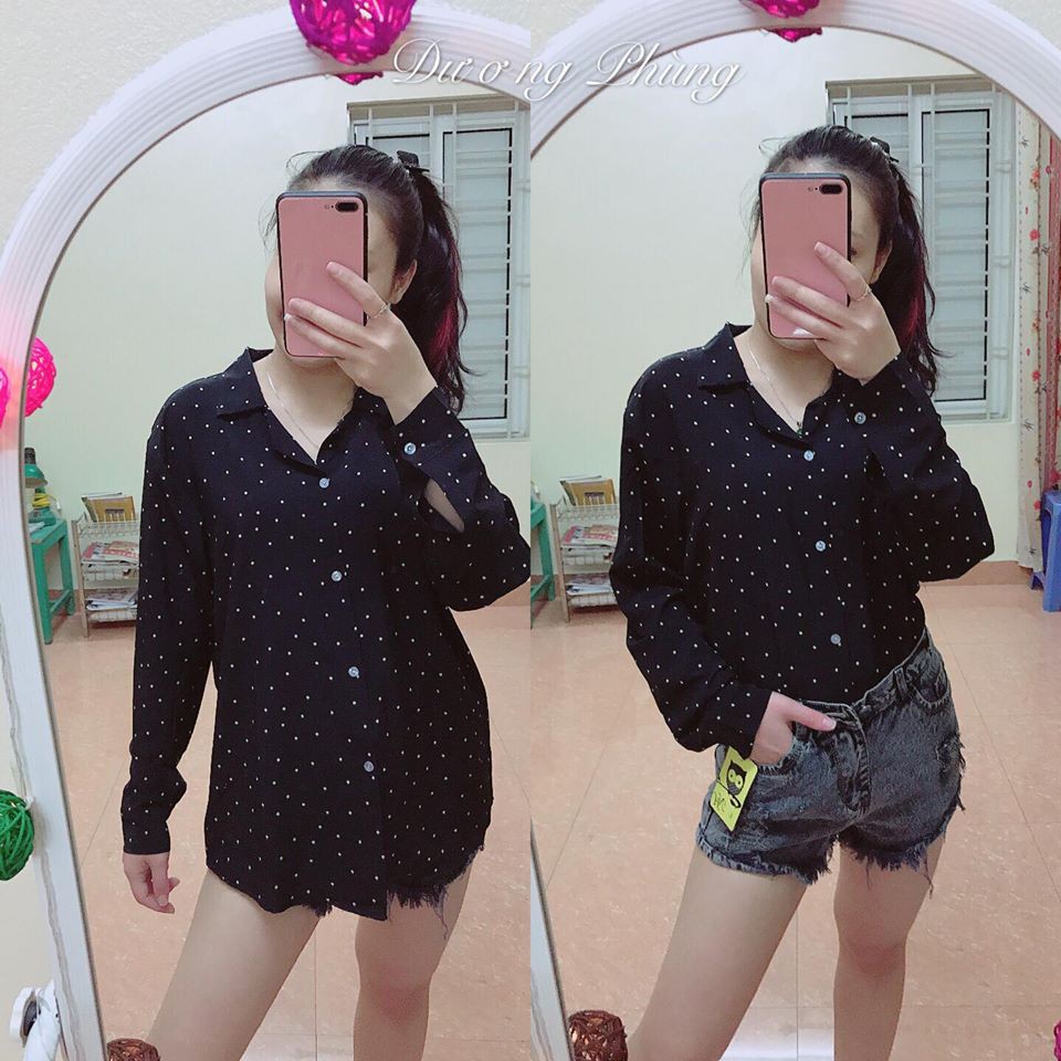 Sơ mi chấm bi