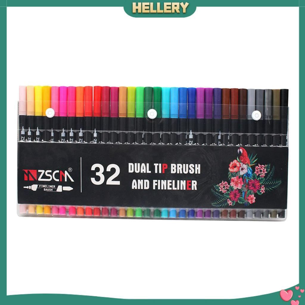 Set 32 Cọ Vẽ Hai Đầu Không Độc Hại Cho Người Lớn