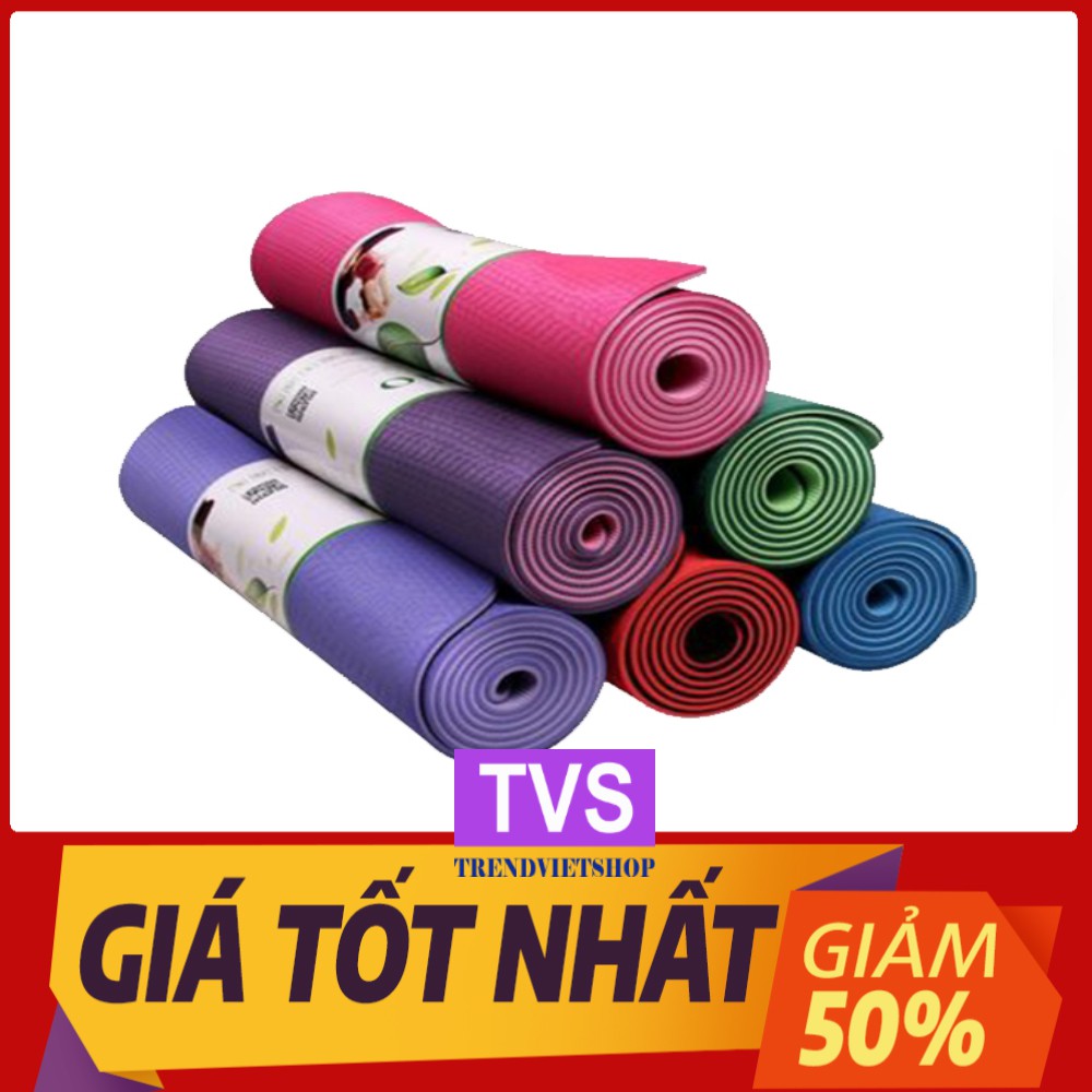 [FREESHIP CÓ VIDEO KÈM ẢNH THẬT] THẢM TẬP CAO SU NON YOGA MAT 2 LỚP CAO CẤP, THẨM TẬP YOGA SIÊU HỊN