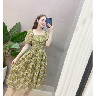 Váy hoa xòe cao cấp