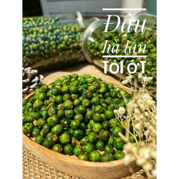 [450gr] Đậu Hà Lan Sấy tỏi Ớt loại đặc biệt