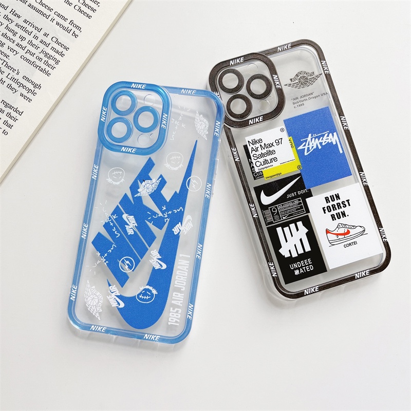 Ốp điện thoại in logo Nike thời trang cho iPhone 11 12 Pro Max 7 8 PlusX XS MAX XR 13 Pro max