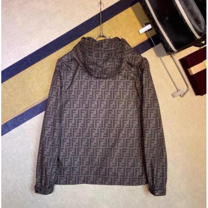 FENDI Áo Khoác Hoodie Dài Tay Chống Nước Mẫu Mới Cho Nam Nữ