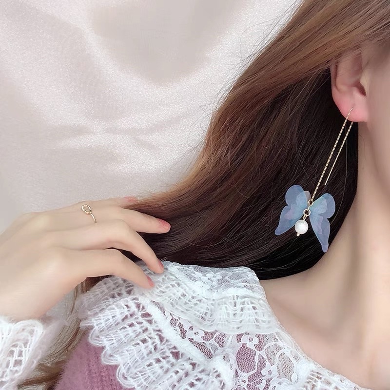 Khuyên tai dáng dài nữ tính cổ trang - Maben