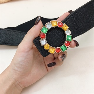 Dây nịt thun đính hạt màu
