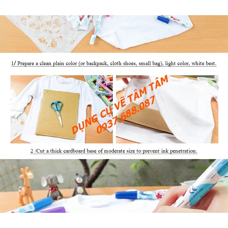 [ TÂM TÂM ]-Bút Vẽ Vải Không Phai Màu Marvy 560 bán lẻ theo màu-