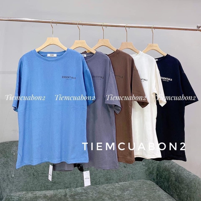 Áo phông chữ ESS góc ngực hai mặt TT11