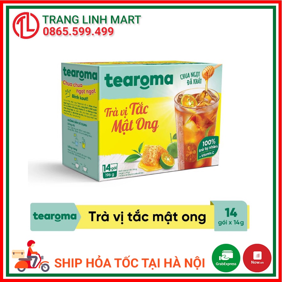Trà vị tắc mật ong Tearoma hộp 196g