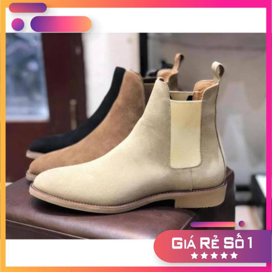 Giày Da Lộn Cao Cấp Đế Cao Su Êm Cực Bền Made in VIETNAM - BẢO HÀNH 12 THÁNG Sale 11 -op1 - |