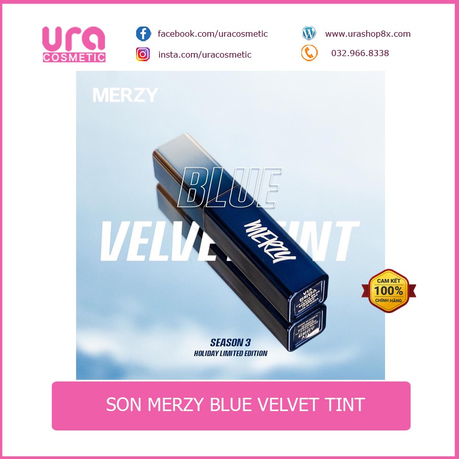 Son Merzy Velvet Limitted Version - Son Merzy bản vỏ xanh