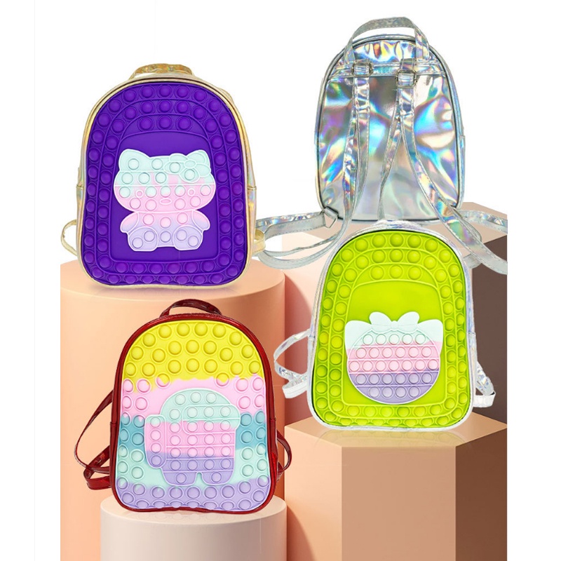 Ba Lô Đi Học Cỡ Lớn Hình Kỳ Lân Dễ Thương Cho Bé