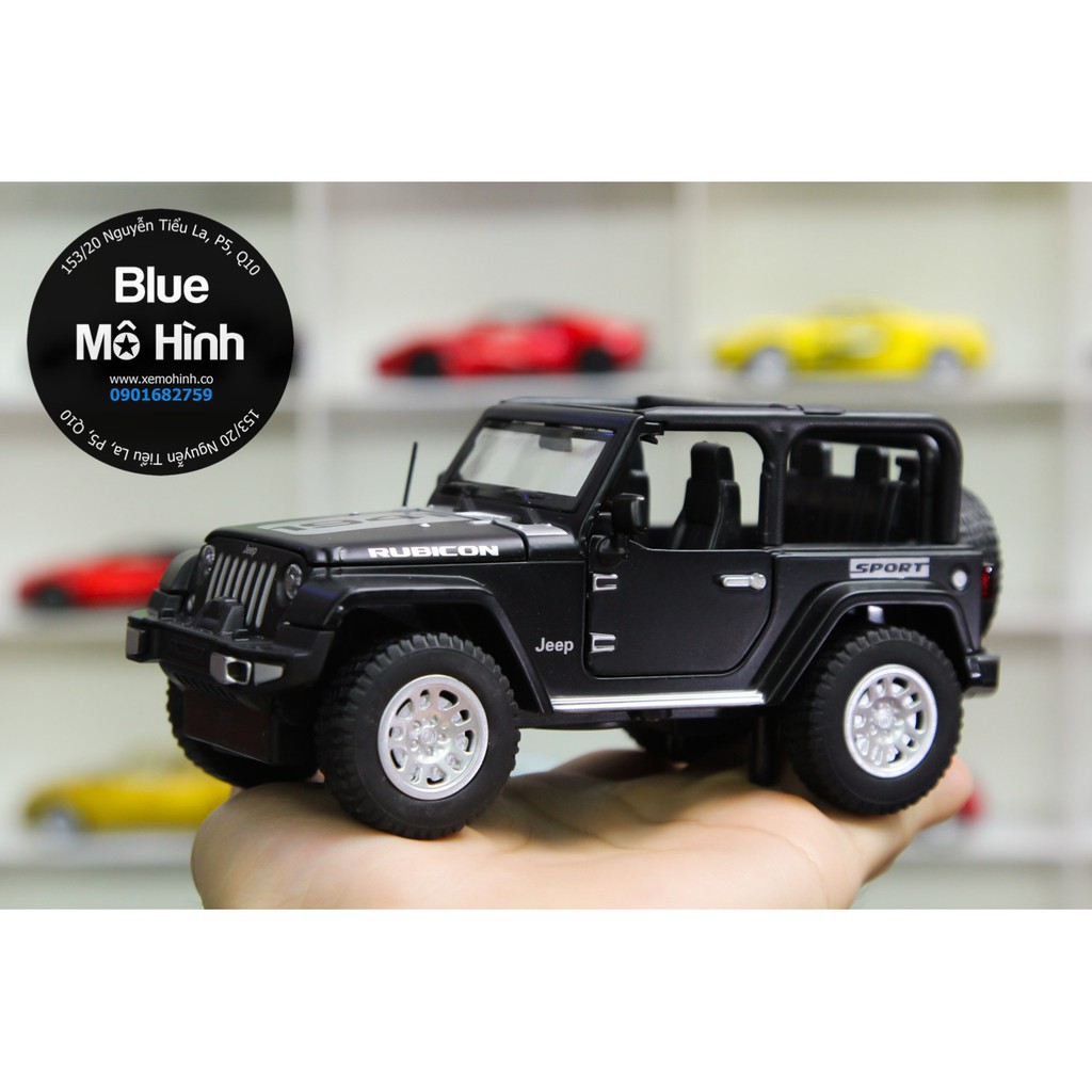 Blue mô hình | Xe mô hình Jeep Wrangler Unlimited Rubicon 1:32