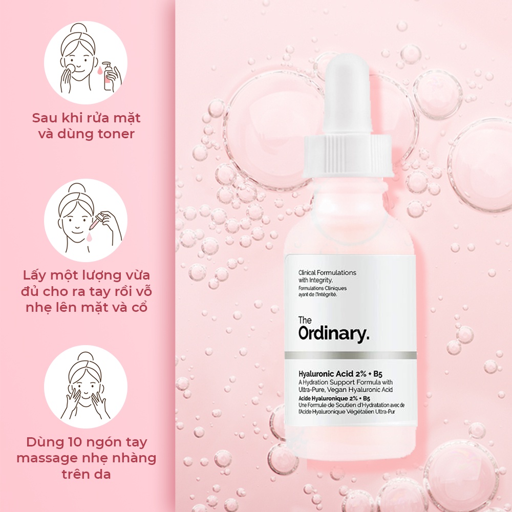 Serum The Ordinary Hyarulonic acid 2% + B5 30ml, Tinh Chất cấp nước và phục hồi da