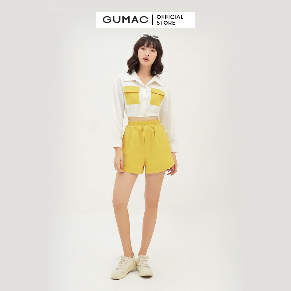 Quần short nữ lưng thun GUMAC thời trang cao cấp QB3126