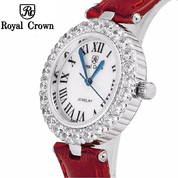 Đồng Hồ Nữ Chính Hãng RoyalCrown 6305ST dây da các màu