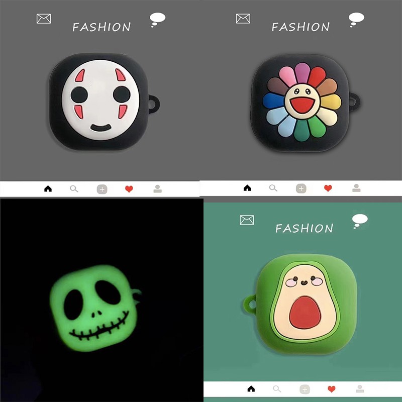Vỏ Silicon Đựng Hộp Sạc Tai Nghe Thiết Kế Hoạt Hình Xinh Xắn Bảo Vệ Cho Samsung Galaxy Buds 2/Live/Pro/Buds2 Pro