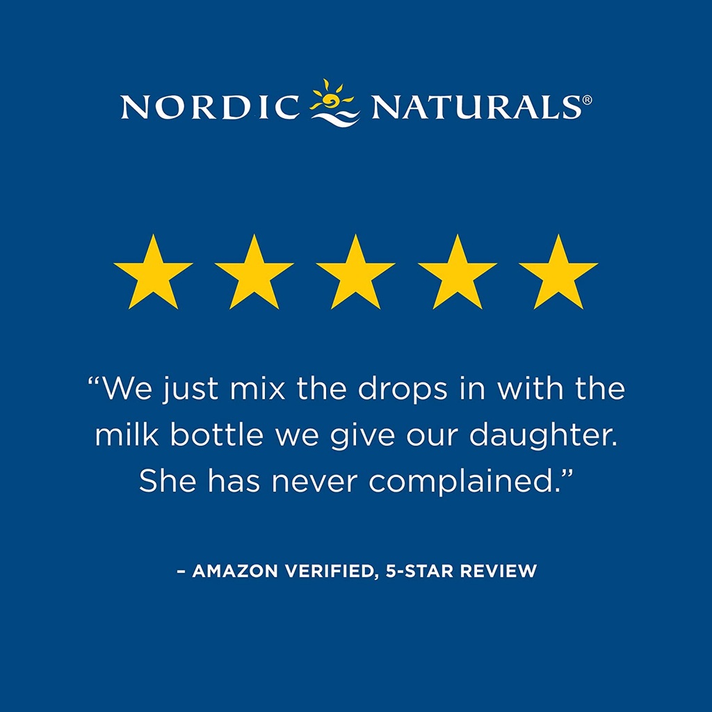 DHA Nordic Naturals Baby's DHA - 60ml Mỹ cao cấp cho bé từ sơ sinh