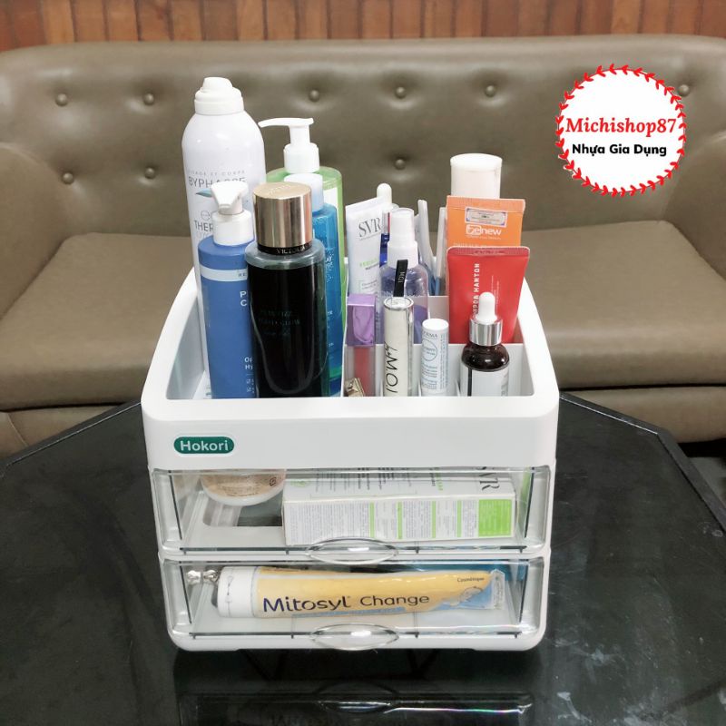 Tủ Đựng Mỹ Phẩm 2,3,4 Tầng Cao Cấp Nhựa Việt Nhật, Kệ Đựng Mỹ Phẩm, Đồ Trang Điểm Nhiều Tầng