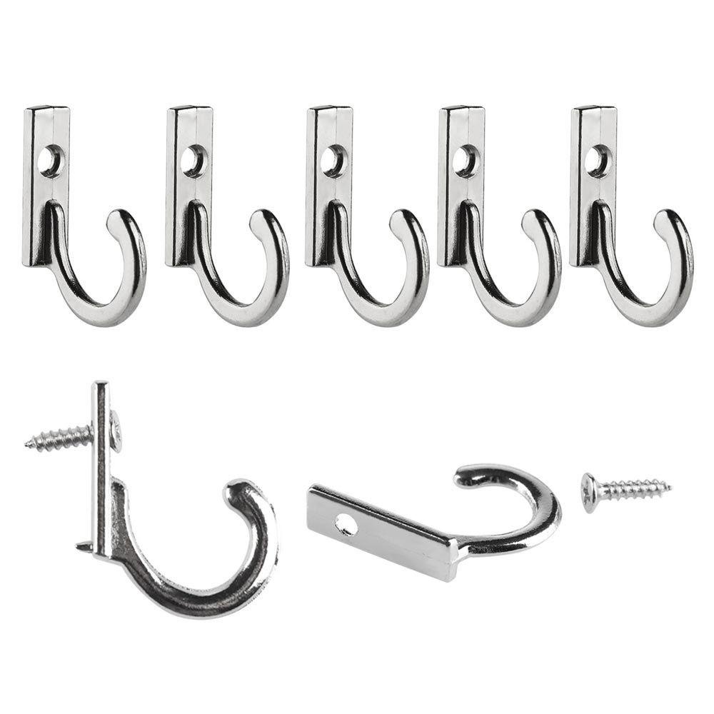 ZAIJIE24 Set 10 Móc Treo Đồ Gắn Tường Bằng Kim Loại