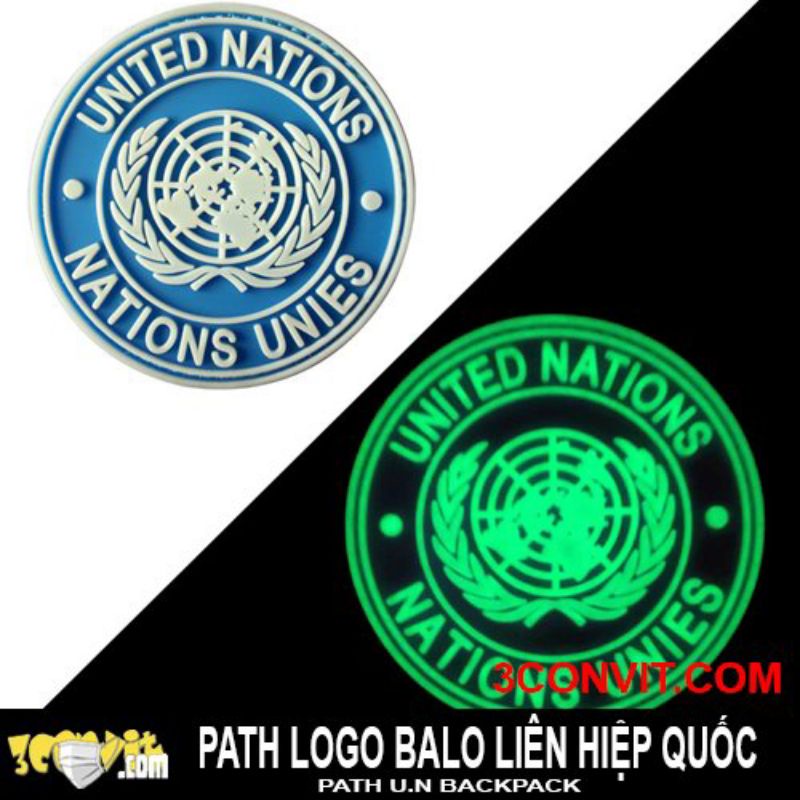 Path logo U.N dán balo