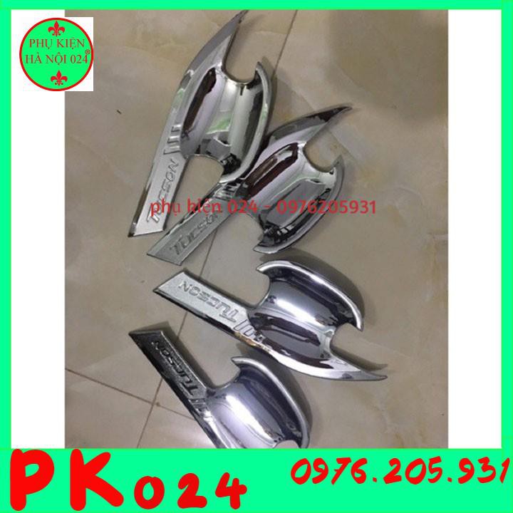 [Hyundai Tucson 2016 - 2019] Bộ Ốp Hõm Tay Nắm Cửa Mạ Crom Tucson 2016-2021