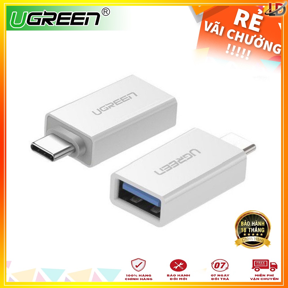 Đầu chuyển Type-C sang USB 3.0 chính hãng Ugreen 30155 - Phukienleduy | BigBuy360 - bigbuy360.vn