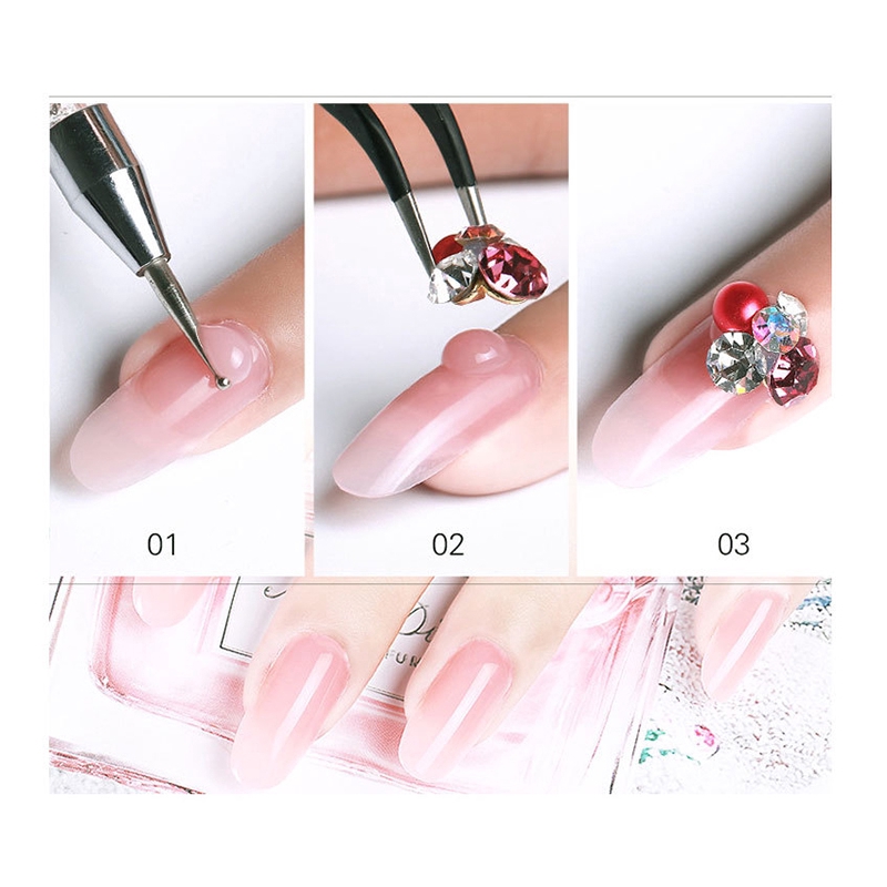 Gel nối móng tay poly ủ khô bằng đèn LED dung tích 15ml