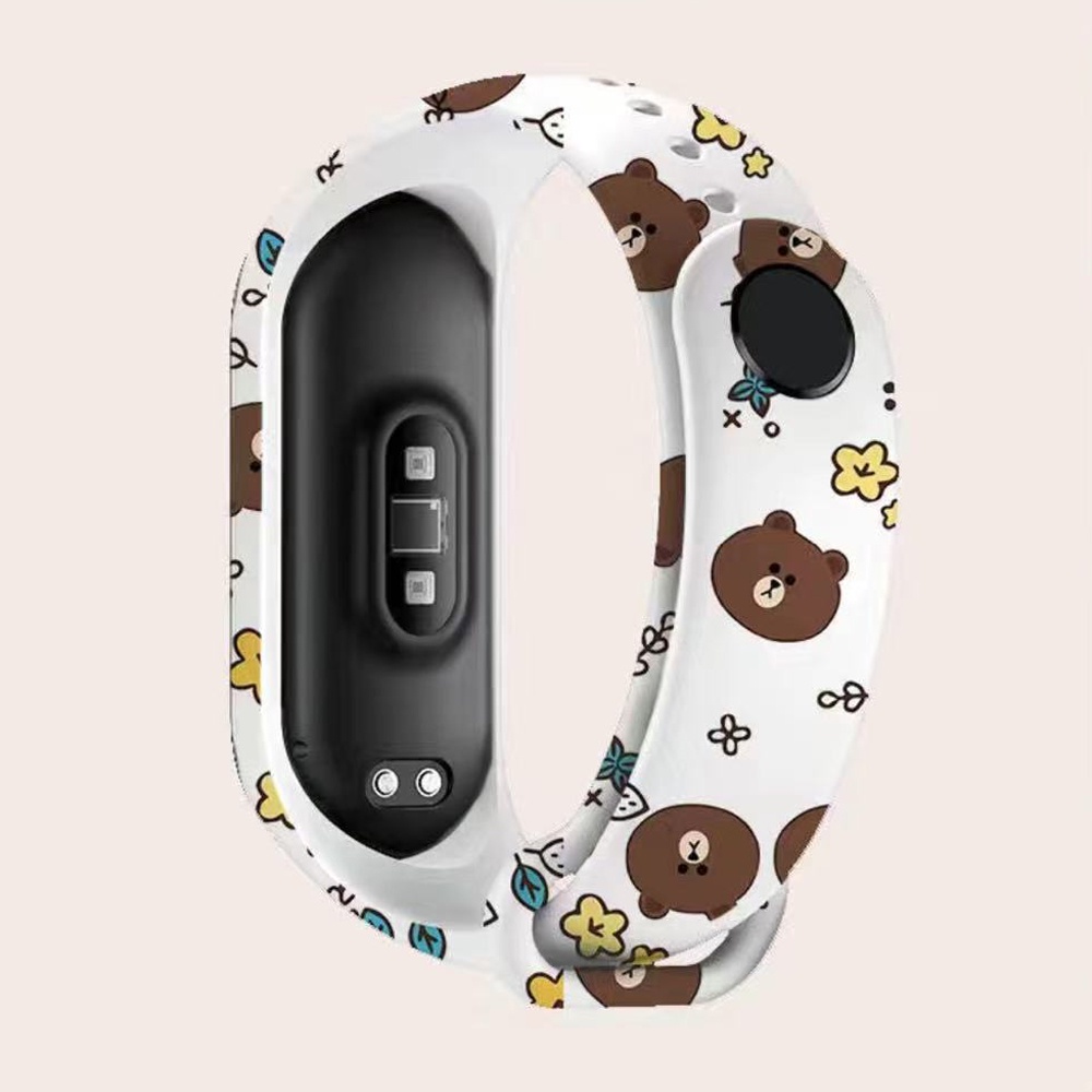 Dây Đeo Silicone Thay Thế Cho Đồng Hồ Thông Minh Xiaomi Mi Band 7 6 5 4 3