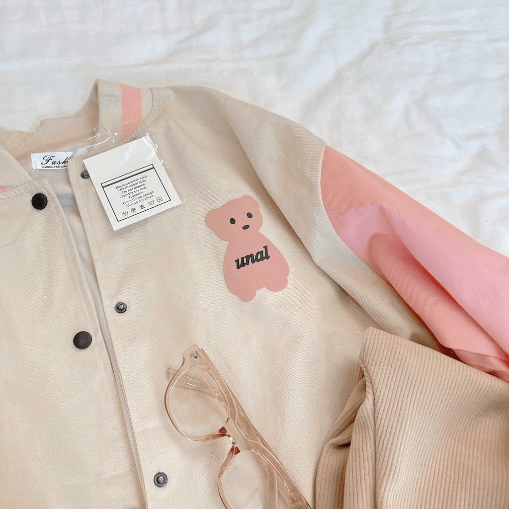 Áo khoác dù bomber nam nữ áo khoác nhẹ nam nữ cực đẹp in Gấu Unal dù 2 lớp thoáng mát TP214 [NewUnisex]