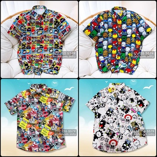 Áo Sơ Mi Hoạt Hình - Stickers Logo Marvel Bad Badzt Maru - Đủ Size Nam Nữ - Áo Đôi Nhóm Lớp Team Building #AA