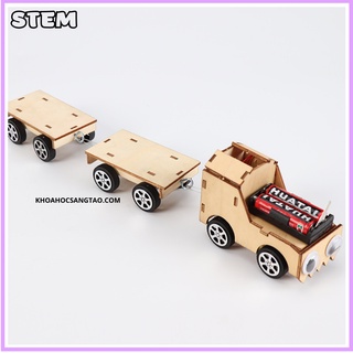 [STEM] Đồ chơi cho bé lắp ráp Tàu hỏa gỗ