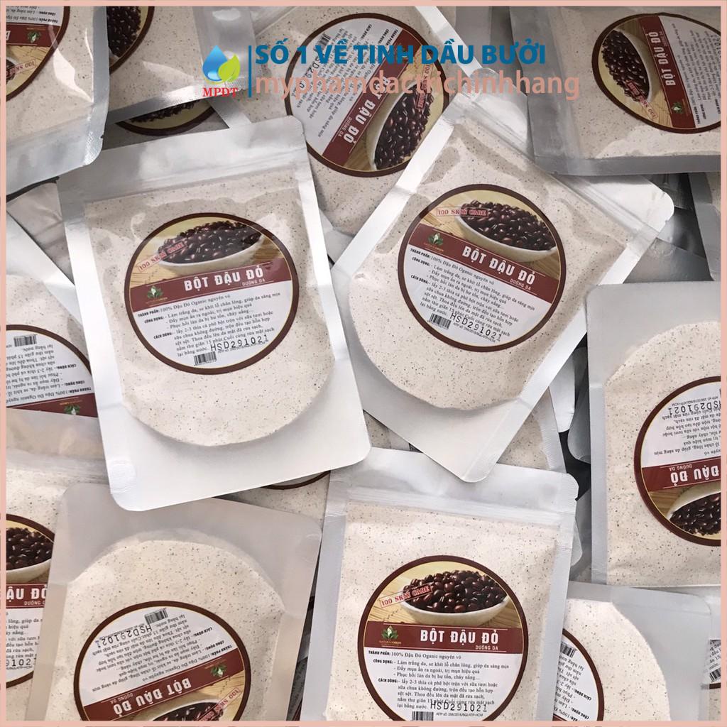 Bột đậu đỏ nguyên chất 100g,làm đẹp da, tẩy tế bào chết, dưỡng da sáng mịn, hồng hào.