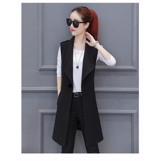 .THỜI TRANG NỮ ❣️ÁO KHOÁC ❣️ Áo Vest Form Dài Sang Trọng