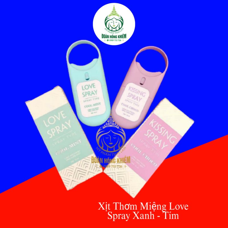 Xịt Thơm Miệng love spray- kissing spray TIỆN LỢI chính hãng