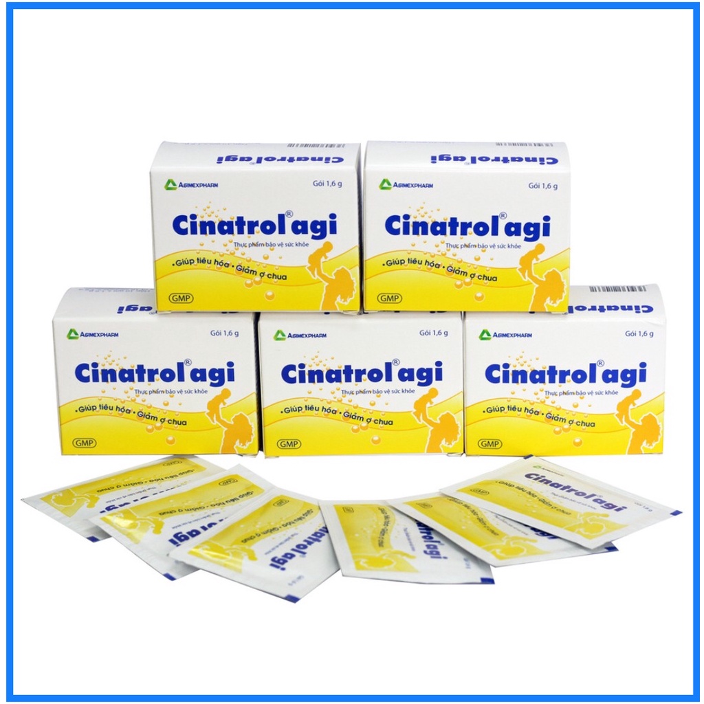 Cốm tiêu hóa trẻ em Cinatrol Agi Gói 1.6 Gam - Hộp 30 gói