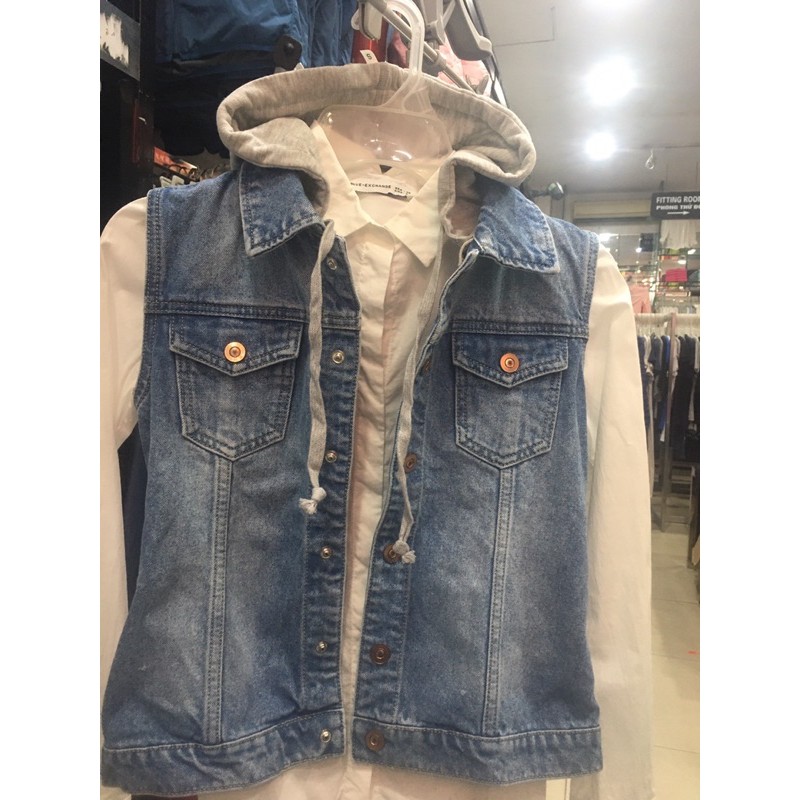 [ảnh thật]Áo gile jean nữ hót VNXK sale 149k