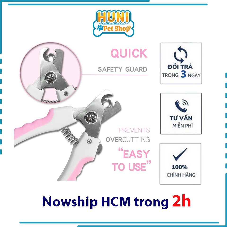 Kiềm cắt móng cho chó mèo - kéo cắt móng 2 size kìm cao cấp cho thú cưng kèm dũa Huni Petshop