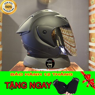 Nón bảo hiểm Asia MT115 Chính Hãng Tặng Kèm găng tay 5.11