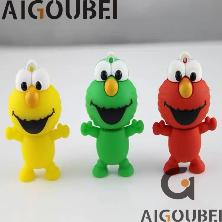 [Spot &amp; COD] USB 2.0 Phim hoạt hình dễ thương Silicone Sesame Street 3 màu Thích hợp cho máy tính xách tay Ổ đĩa USB di động Lightning Drive 1GB 2GB 4GB 8GB 16GB 32GB 64GB 128GB