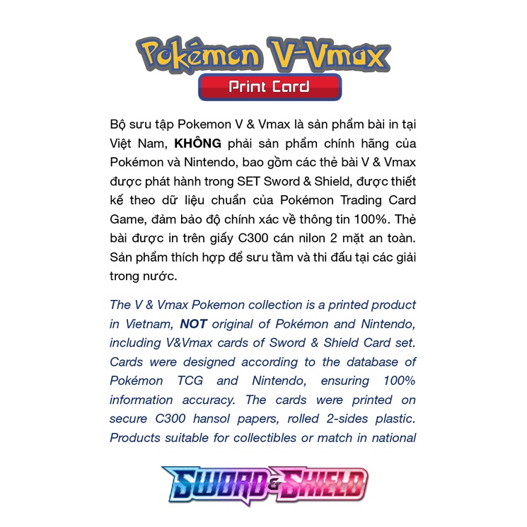 Combo 100 thẻ bài Pokemon V & Vmax đã phát hành - PART 1
