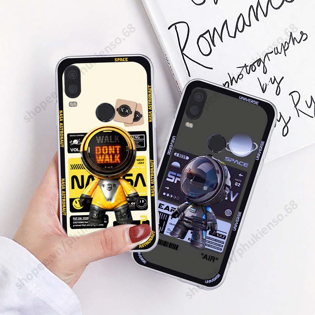 Ốp lưng Vsmart Active 1 / Active 1 Plus / Active 1+ hình người máy, robot nasa đáng yêu dễ thương