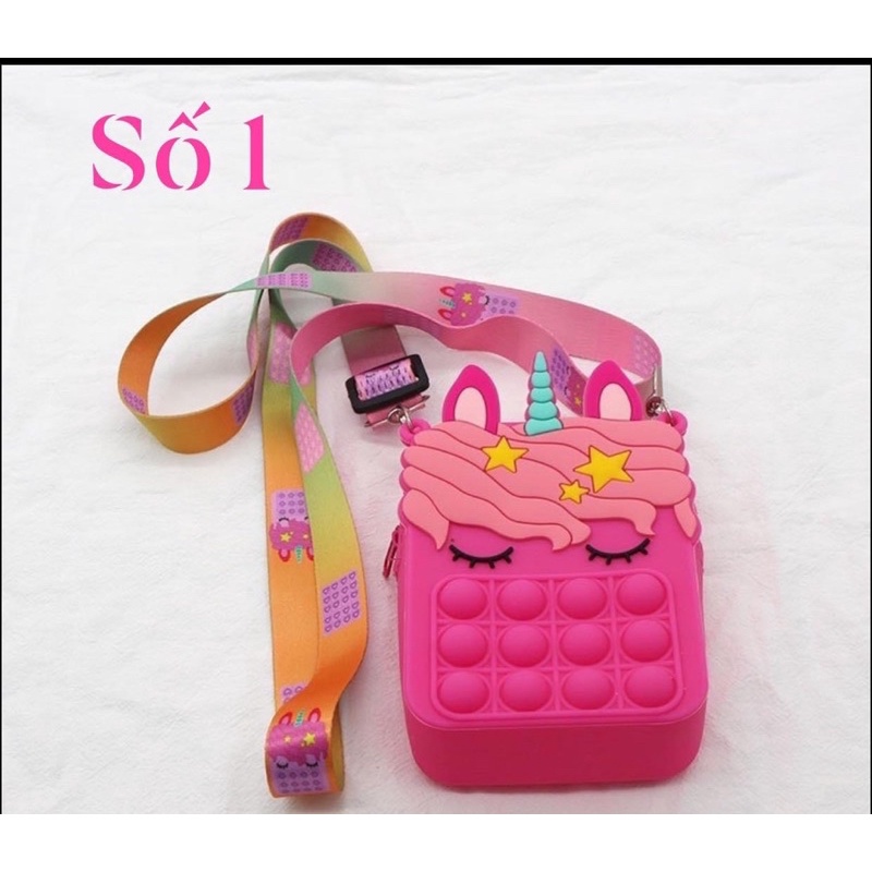 Túi Pop It Silicon Đeo Chéo Cho Bé Siêu Hot