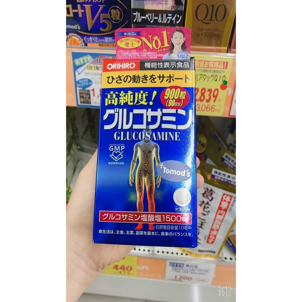 (Hàng Chuẩn) Hộp đựng 900 Viên bổ xương khớp Glucosamine Orihiro 1500mg Nhật Bản - JapanShop81