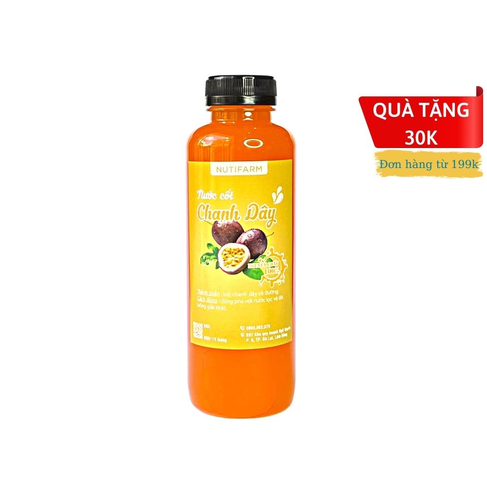 Nước cốt chanh dây 500ml NutiFarm siro pha đặc sản đà lạt