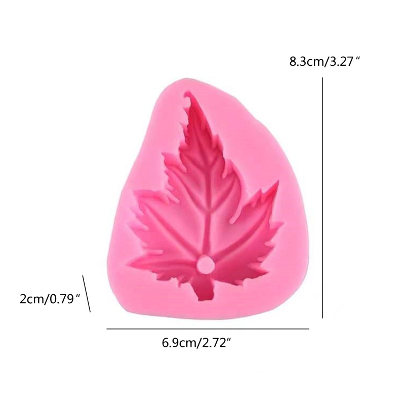 Khuôn Silicone Làm Mặt Trang Sức Hình Lá Phong