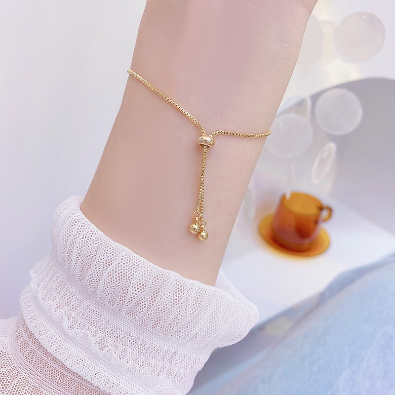 Vòng tay mạ vàng 18K đính đá zircon kiểu dáng đơn giản