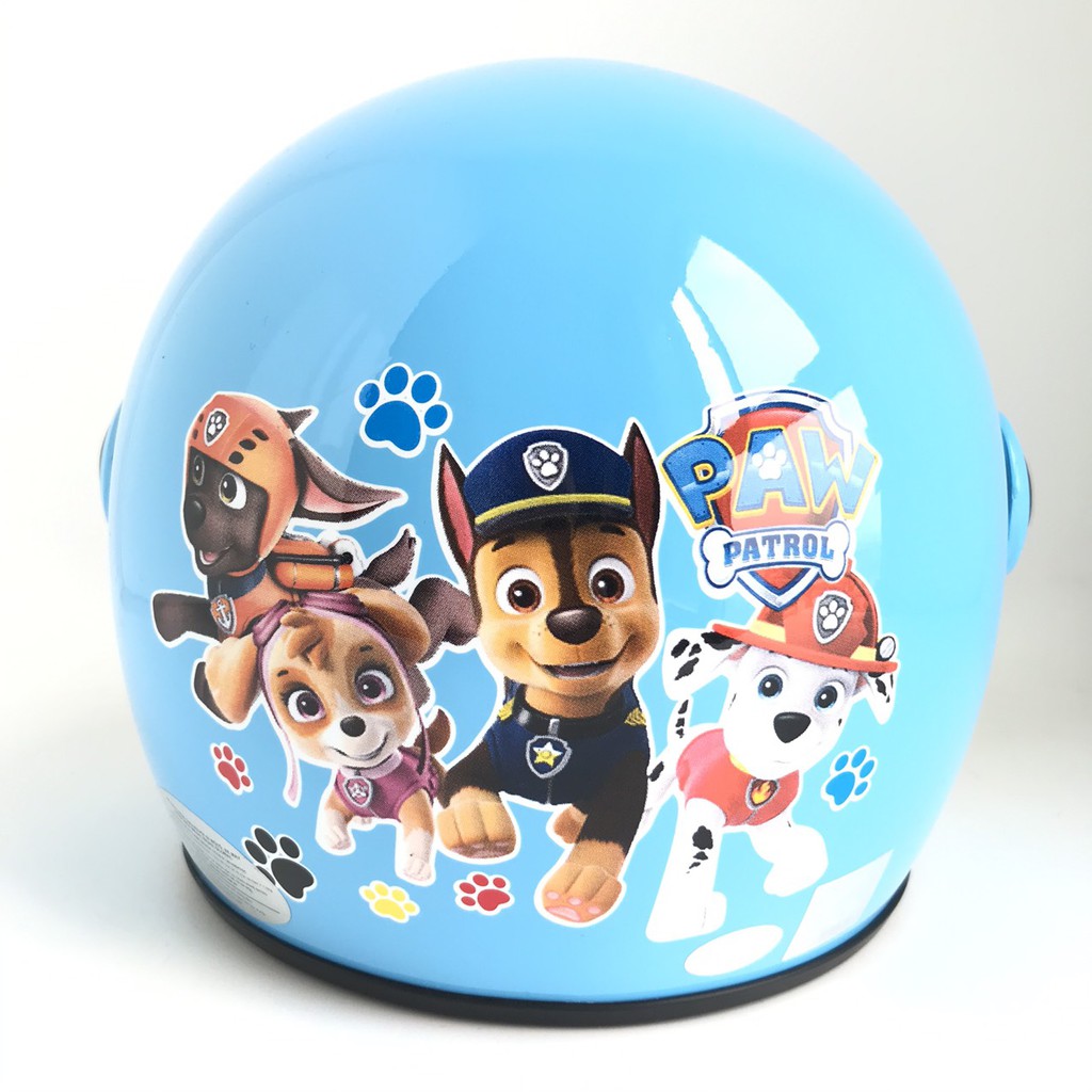 Mũ bảo hiểm trùm đầu trẻ em từ 6 đến 10 tuổi - Tem Đội chó cứu hộ - Kitty - Công chúa - Siêu nhân ...- Bktec Bk32