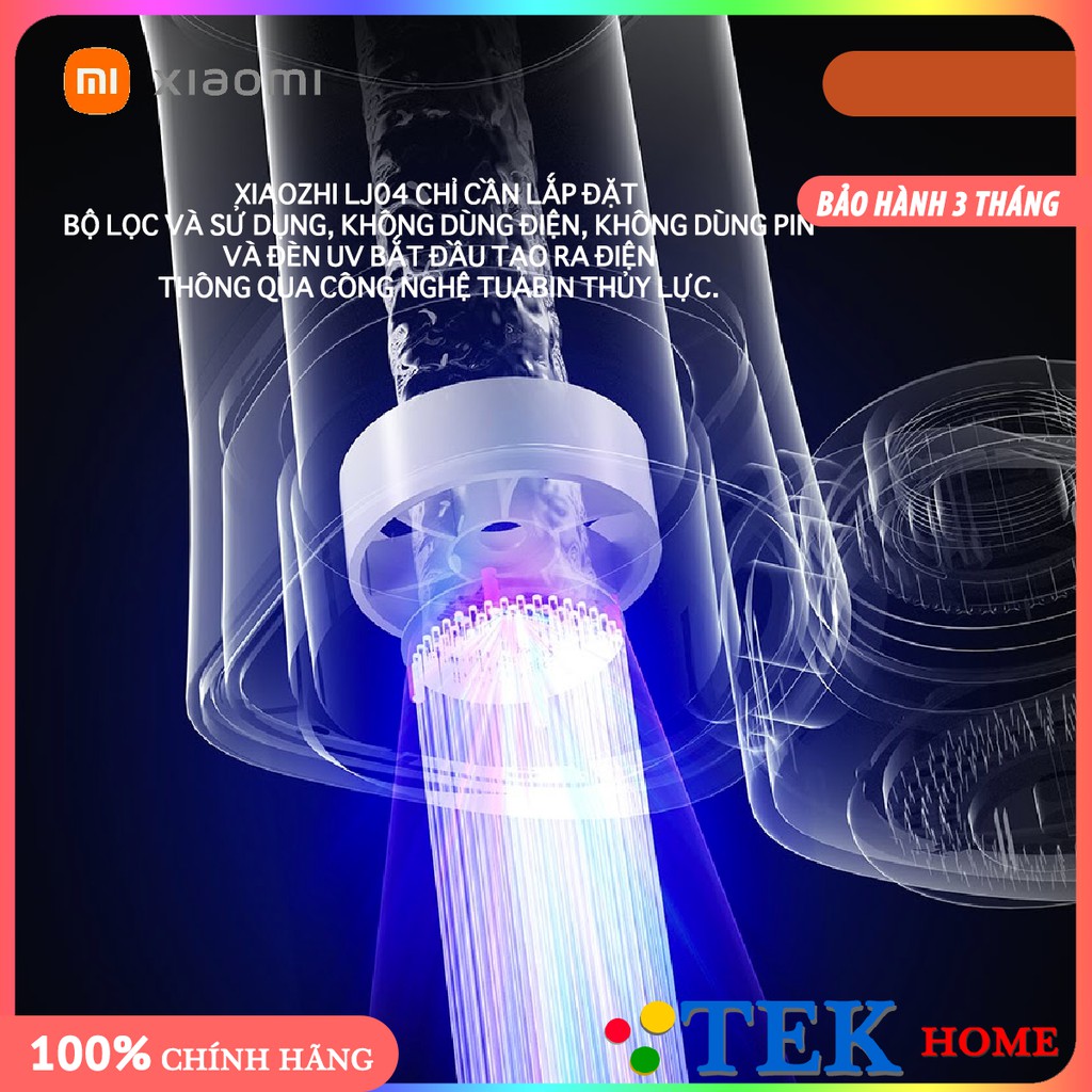 HOẢ TỐC | Máy lọc nước tại vòi Xiaomi Xiaozhi LJ04 - Tuabin đèn UV khử trùng - Chính Hãng 2lít / 1p - MiHouse