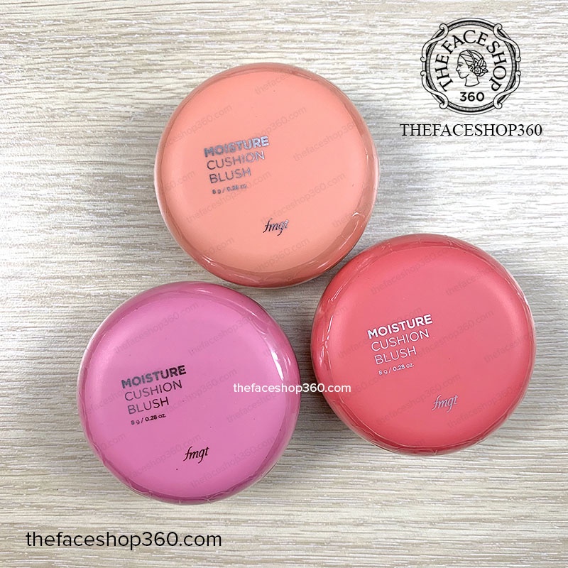 Má hồng dạng nước Moisture Cushion Blush fmgt The Face Shop